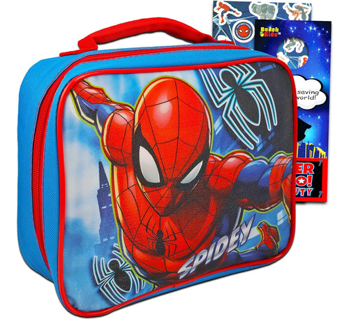 Fiambrera Marvel Shop Marvel Spiderman Para Ninos, Set Para