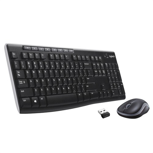 Imagen 1 de 10 de Combo Teclado Y Mouse Inalámbricos Logitech Mk270 / Inglés