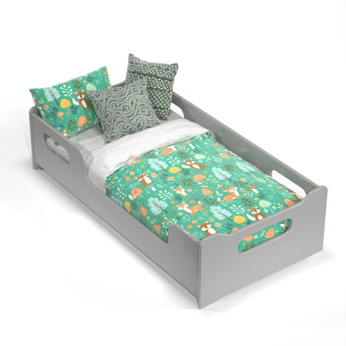 Mini Cama Infantil Para Quarto Com Grade Lateral E Colchão