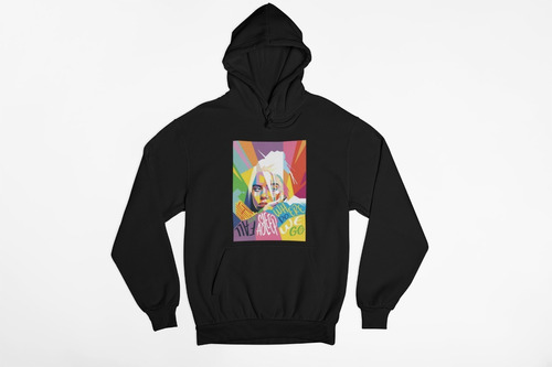 Poleron Unisex Billie Eilish Lollapalooza Arte Estampado Algodon