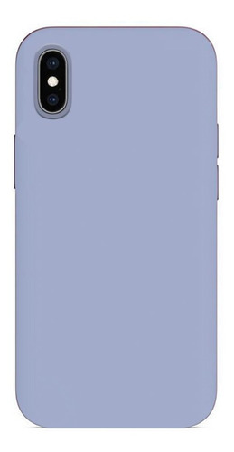 Protector Para iPhone X Xs Silicona Purpura