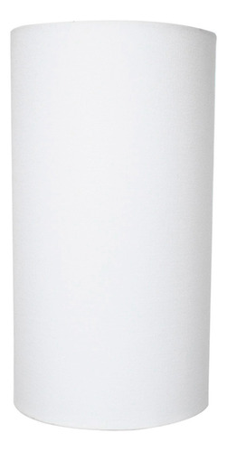 Cupula Cilindrica 13x24 Para Abajur Ref 84 Tecido Algodão Cor Branco Cilindro