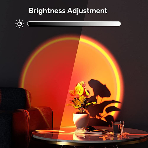 Bavcieu Lámpara De Puesta De Sol Proyección De Luces Led Con