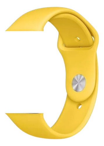 Pulseira Sport Compatível Com Smartwatch Ultra Max Bw25 Cor Amarelo