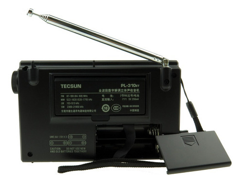 Radio Tecsun Pl-310et Dsp Estéreo Etm Fm Sw/mw/lw