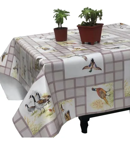Mantel Hule Rectangular Antimancha Impermeable X Metro