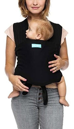 Moby Fit Porta Bebé Wrap (negro) - Diseñado Para Combinar La