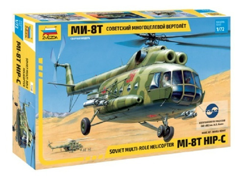  Mi-8t Hip-c Soviet Helicopter By Zvezda # 7230  1/72