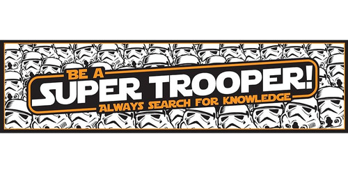 Eureka Star Wars Super Trooper Banner Para Maestros Y Decora