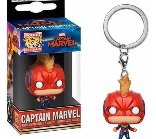 Funko Pop Llavero Captain Marvel W Mask Cm