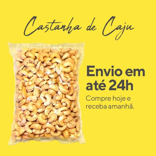 Imagem 4 de 5 de Castanhas De Caju Assada Em Bandas Sea Express 1/2kg