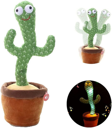 Cactus de juguete parlante que canta y se balancea