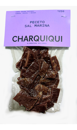 Charquiqui 125g A Granel Pastura Sal Marina Peceto (jerky)