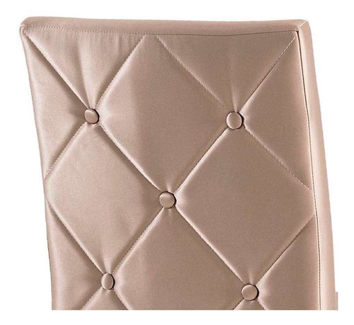 Conjunto Com 2 Cadeiras De Jantar Margaret Dourado E Imbuia