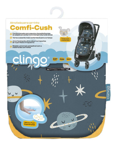 Almofada Universal Carrinho Confi-cush Memory Foam Clingo - R$ 179,92