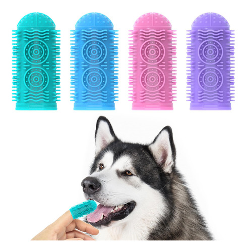 Coredy Paquete De 4 Cepillos De Dientes Para Perros, Juego D