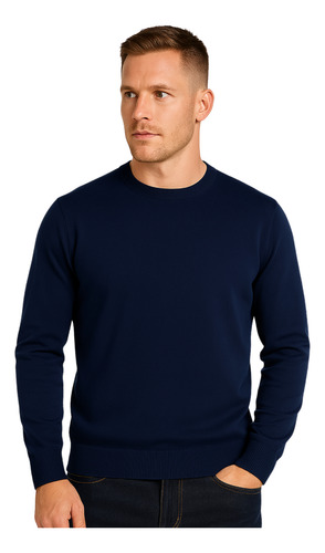 Sweater Hombre Cuello Redondo Premium Pullover Sueter