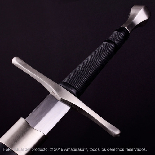 Imagen 3 de 9 de Espada Mano Y Media Cruzada Templaria Medieval Forjada Full