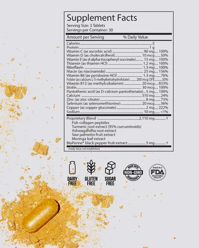 Complementa La Vitamina Inner Glow Advanced Para Cabello, Pi