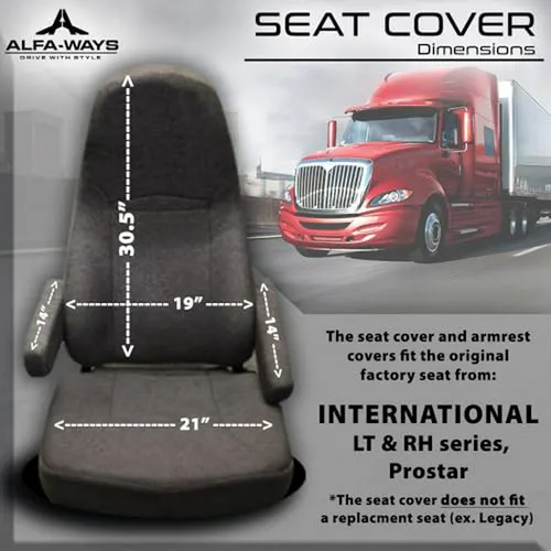 Funda De Asiento Para Camión Compatible Con International Lt