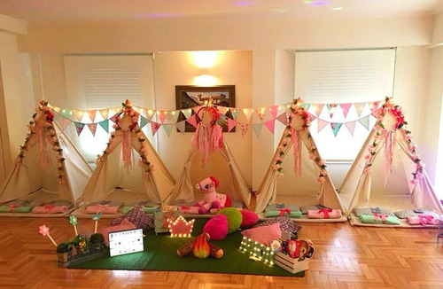 Spa De Nenas Carpas Pijamada Pijama Party Alquiler Candy Bar
