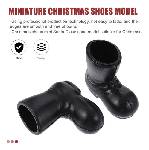 Toddmomy Botas En Miniatura 3 Pares Mini Botas De Papá Noel