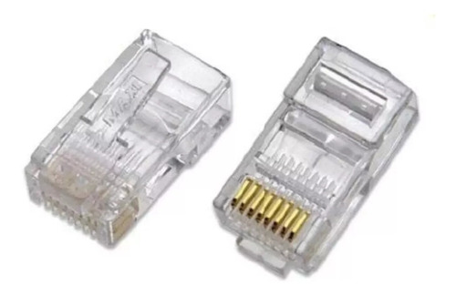 Conector Red Rj45 Cat 5 Pack 50 Unidades Red Cable Utp Inter