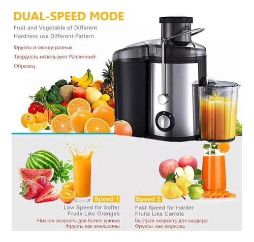 Extractor De Jugos Automatico P Frutas Y Verduras Acero,x