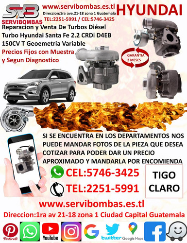 Turbo Hyundai Terracan 2.5 D4bh Guatemala