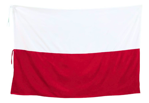 Bandera Polonia 140 X 80cm En Tela Buena Calidad