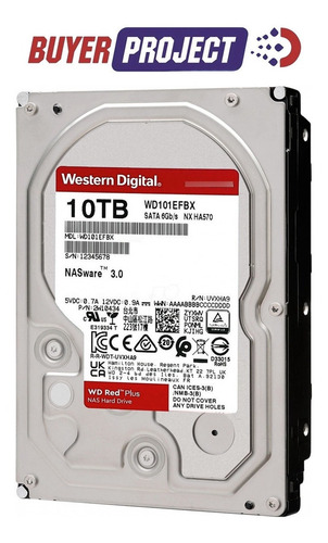 Disco Duro 10tb Western D. Sata 3.5'' 5400rpm Red Nas 24/7