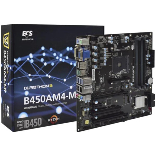 Motherboard Ecs B450am4-m Ryzen Am4 Matx !!