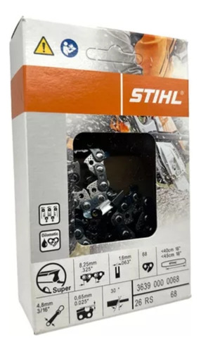 Cadena Para Motosierra Stihl Original Ms250 68 Eslabone 3.25