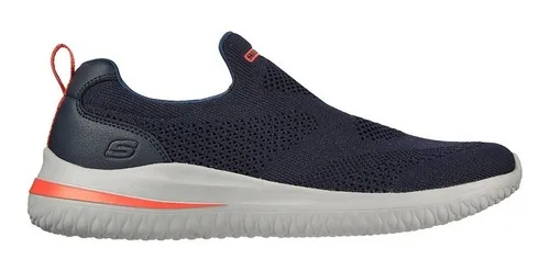 Zapatillas Skechers Hombre Delson 3.0 210405 nvy Azul Env o gratis
