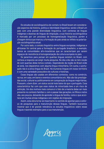 Estudos Sociolinguísticos E O Contato Linguístico Entre Línguas Minoritárias No Contexto Brasileiro