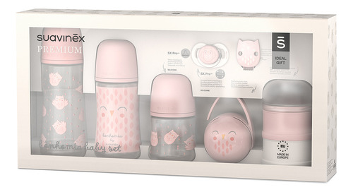 Set De Recien Nacido Bonhomia 7pzas Suavinex Color Rosa