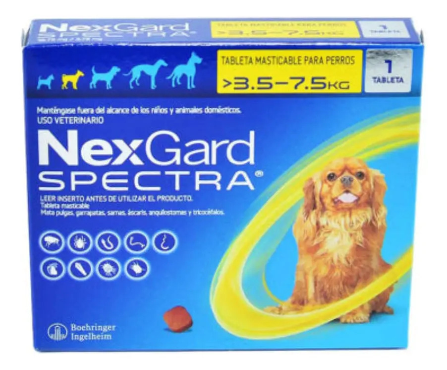 Nexgard Spectra 3.5 A 7.5 Kg 1 Tableta