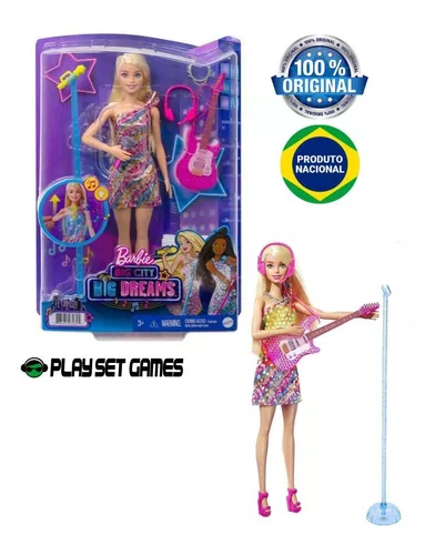 Boneca Barbie Cantora Mattel Malibu - GYJ23