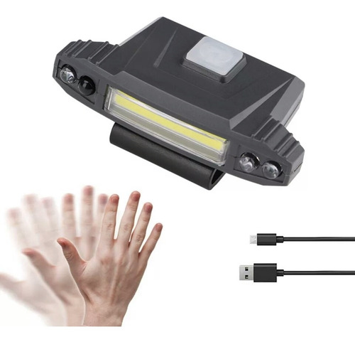 Imagem 9 de 9 de Led De Cabeça Boné Sensor De Movimento 4 Modos Recarregável