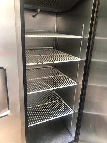Refrigerador Con Congelador Industrial Marca Sobrino X Plateado