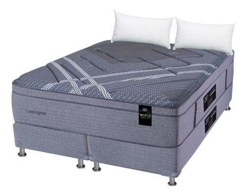 Colchon King Koil Lexington 180x200 + Sommier Pana Gris