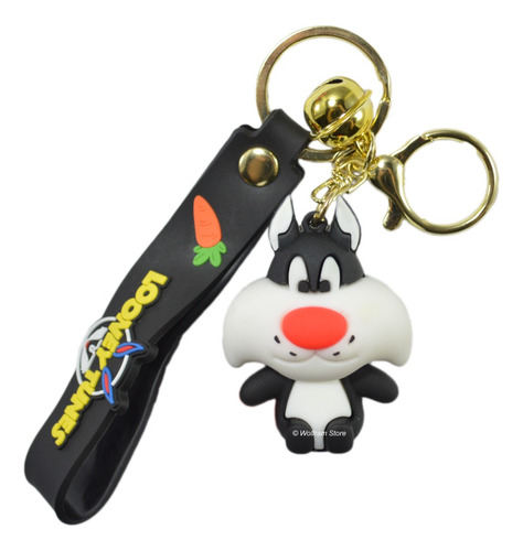 Llavero De Goma De Looney Tunes Silvestre