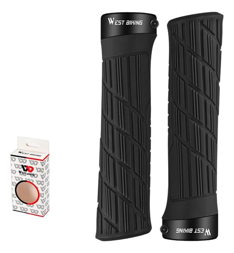 Puños West Biking C/ Lock Bicicleta Mtb Grips / Mmountain