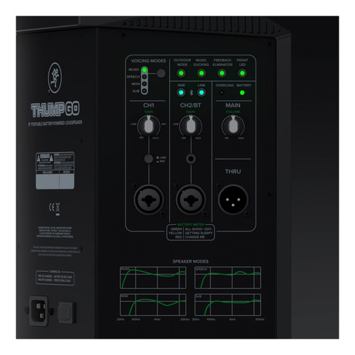Parlante Portátil Recargable Mackie Thump Go C/ Bluetooth