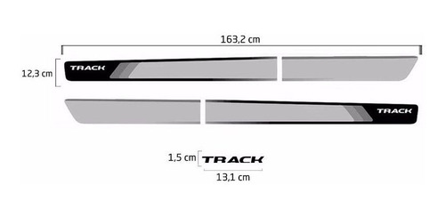 Imagem 3 de 3 de Kit Faixa Lateral + Adesivo Track Gol Voyage G6 13/16
