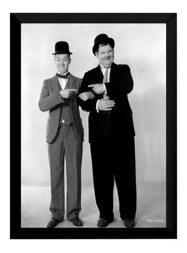 Quadro Decorativo O Gordo E O Magro Laurel And Hardy