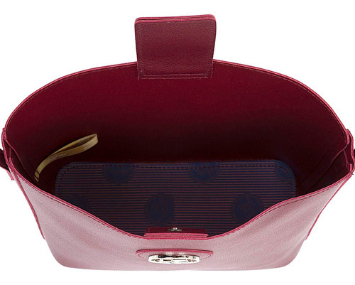 Bolsa Crossbody Para Mujer Lucentzza Diseño Al Corte Color Bordó