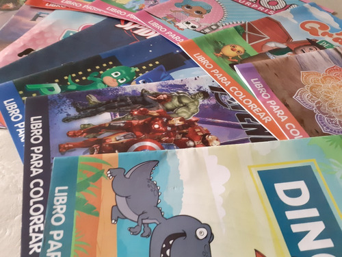 Pack De 10 Libros Para Colorear Varios Modelos Para Pintar
