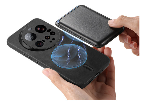 Funda Tipo Cartera De Piel Magnética Soltada 2 En 1 Para