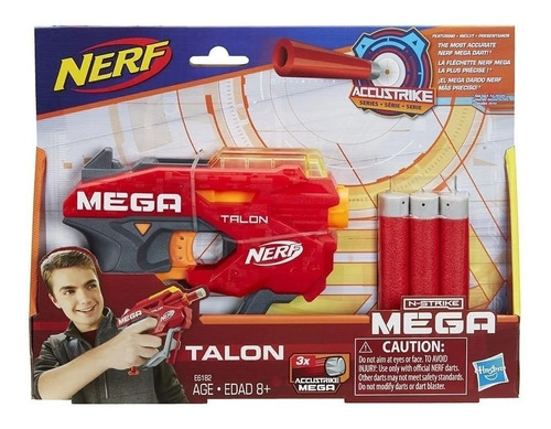 Nerf Mega Talon X3 Dardos Accustrike Hasbro Original E6182